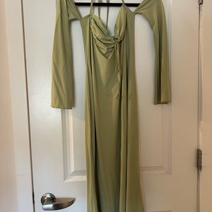 Light green midi dress